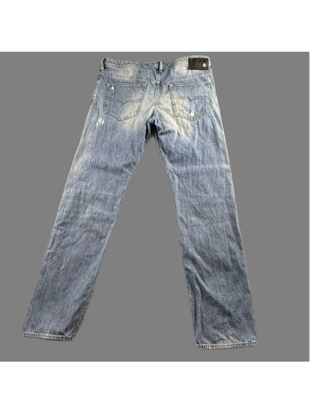 Diesel Buster Jeans Men’s W36 L32 Distressed Slim Tapered Y2K Indie Sleaze Blue - Picture 3 of 16